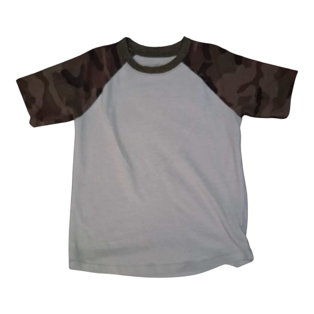 Wonder Nation Camo Sleeve Raglan Tee